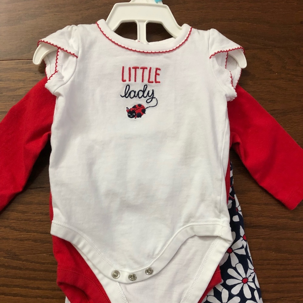 Gymboree Ladybug baby girl set 0-3